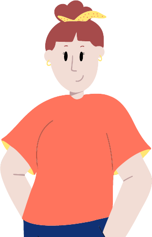 Illustration représentant une femme aux cheveux courts