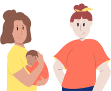 Illustration d'une personne utilisant un ordinateur